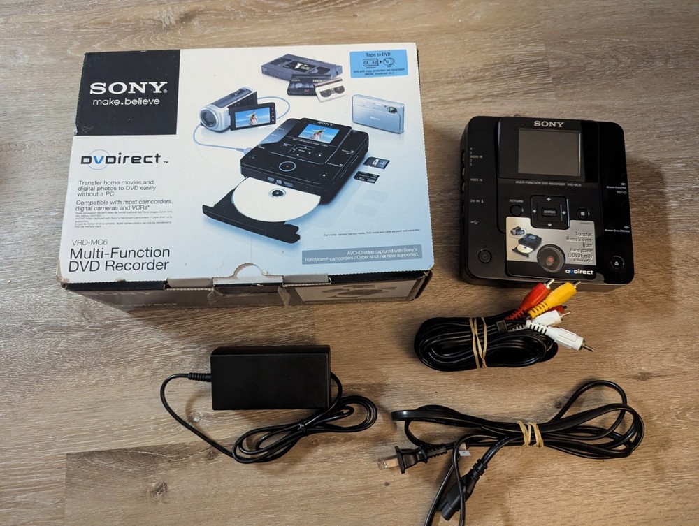 Sony VRD-MC6 DVDirect Multi-Function DVD Recorder VHS to DVD Transfer w/ Box