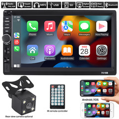 7″ Double Din Touch Screen Apple Carplay Android Auto Car Stereo Radio Bluetooth