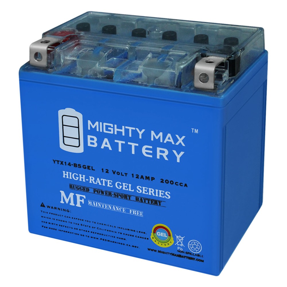 Mighty Max YTX14-BS GEL Battery Replaces Mercedes E S Computer 320 A2115410001