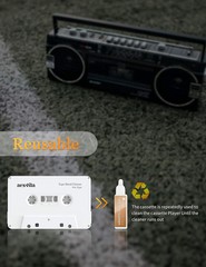 Cassette Head Cleaner Tape with Fluid Maintenance Kit – Easy to Use & Restore