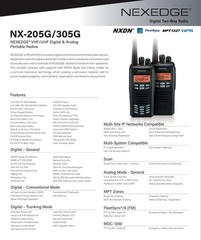 Kenwood NX-30O G Analog/Digital UHF Radio 450-512 MHz With Battery Mil Spec