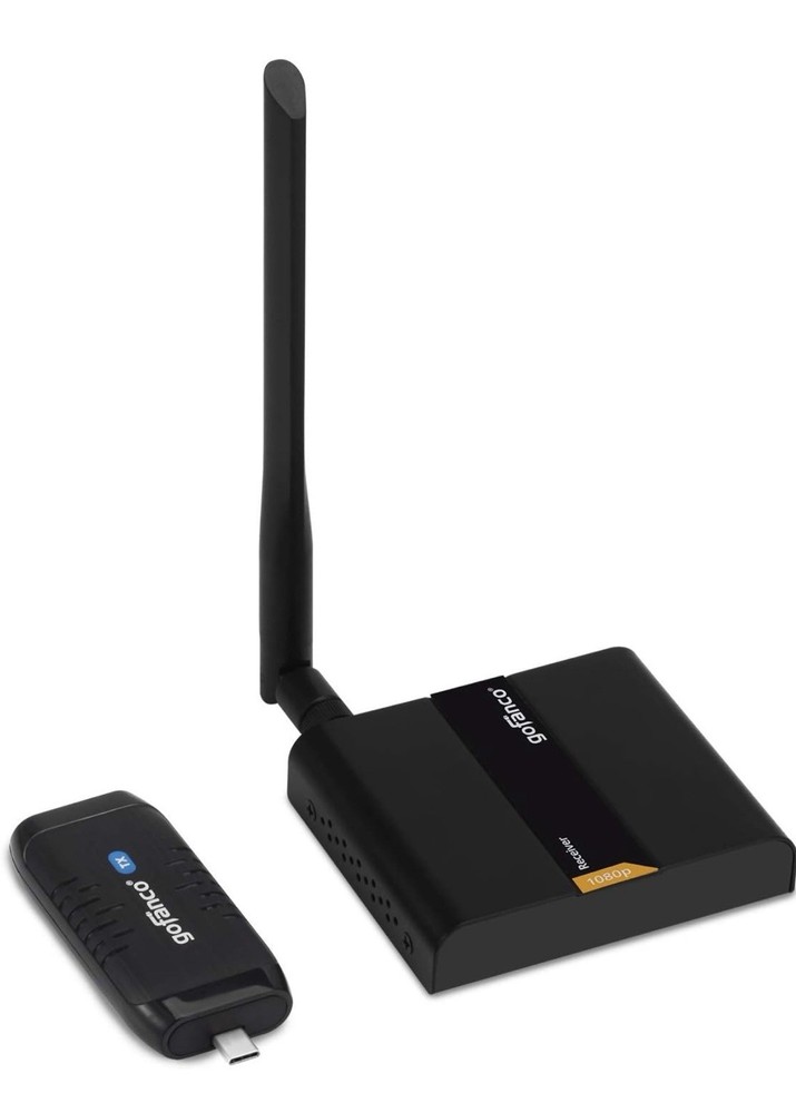 gofanco Mid-Range 1080p USB Type-C to HDMI Wireless Extender Kit – 98ft (30m)