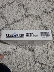 Five Star LED-WH LED TV Mount VESA 400 Compatible NIB Nice TV Mount NEW