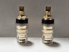 (5 Pairs) High Quality Gold plated 4mm Banana Jack Binding Post Tube Amp speaker