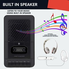 Easy-to-Use Portable Cassette Player with Retractable Handle for Nostalgic Audio