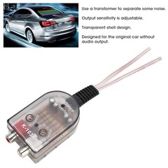 Car Audio High to Low Impedance Converter 12V for Car Stereo Speaker System