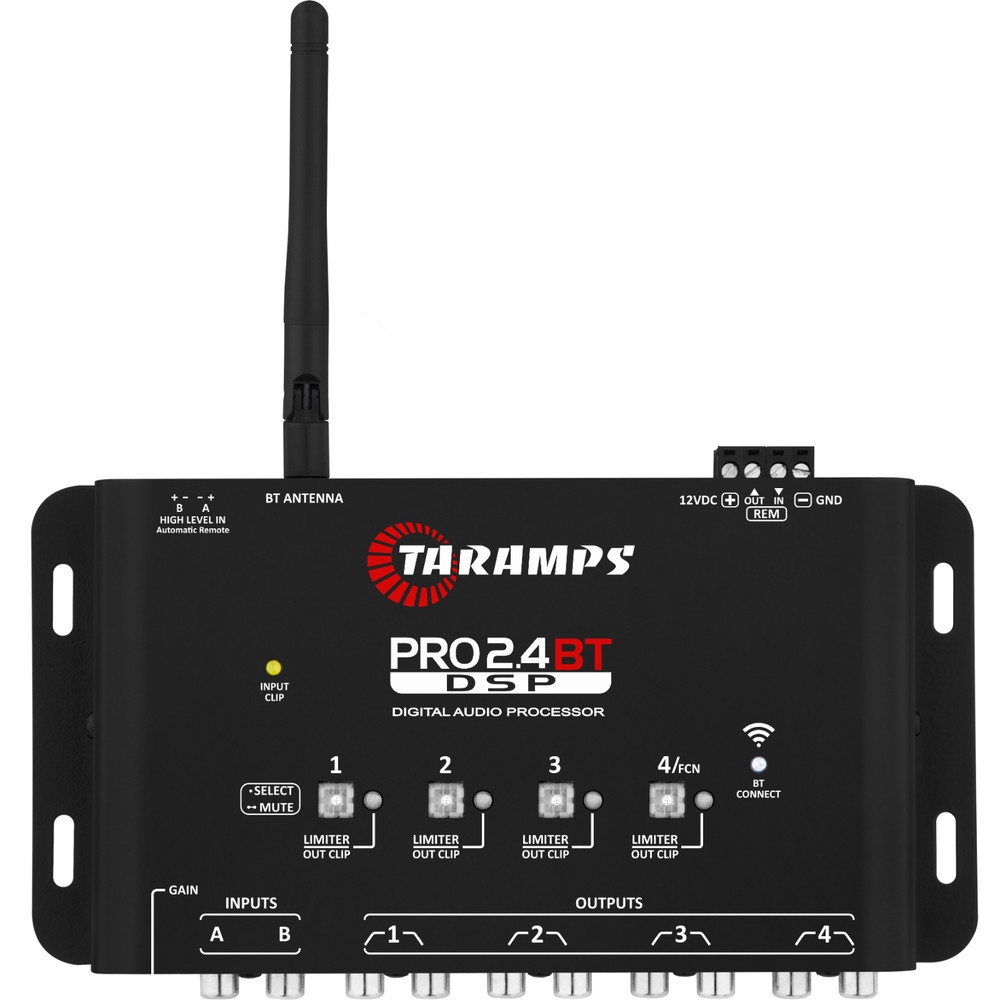 Taramps PRO 2.4BT DSP Audio Processor Parametric EQ Bluetooth Control upto 4 DSP