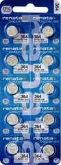 364 RENATA WATCH SR621SW BATTERY (2 piece) FREE SHIPPING Authorized Seller