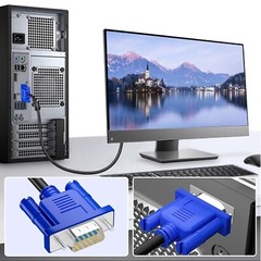 5 FT DB15 15 Pin Monitor Cable Male M/M for Apple Mac Windows VGA Video Display