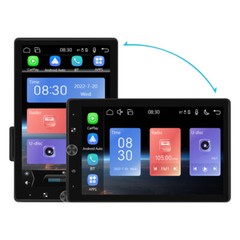 10″ Car Stereo Radio Rotatable Single 1 DIN Wireless Apple CarPlay Android Auto