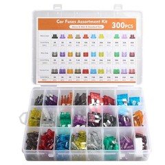 300Pcs Car Blade Fuse Assortment Assorted Kit Blade Set Auto Truck Automotive