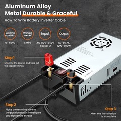 Upgraded 110V to 12V Converter ,New Version with On/Off Switch, AC to DC Power S