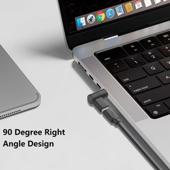 2PCS USB C Female to DC Male 5.5 x 2.1 mm Adapter 90 Degree Angled USB C to D…