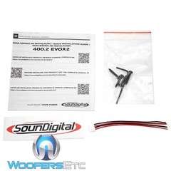 OPEN BOX SOUNDIGITAL EVOX2 400.2 4-OHM MINI 2-CH 400W RMS MOTORCYCLE AMPLIFIER