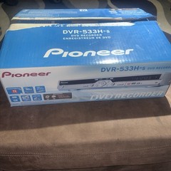 Pioneer DVR-533H-S HDD DVD Recorder 80GB w/ Box Manuals Remote AS-IS No Return