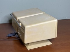 1970s RCA AT059Y Lunar 1 B&W TV AM/FM Flip Clock Radio – No TV Sound