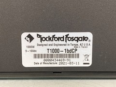 Rockford Fosgate T1000-1bd 1,000 watts RMS x 1 @ 1 ohm 700 watts RMS x 1 @ 4 ohm