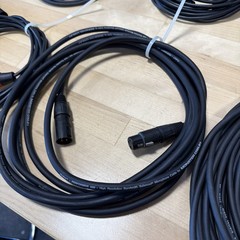 Monster cable , whirlwind unbranded XLR MICROPHONE CABLE, LOT OF 9
