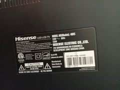 Hisense TV Stand Base for Model 48H5 Glass, Metal, & Plastic with Mounting Bolts