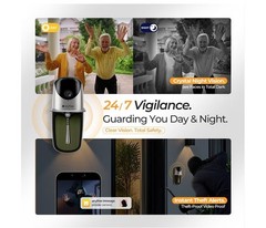 Wireless Solar Video Doorbell Camera Chime Pro, 2K Wide-Angle,WiFi,NO FEES,Alexa