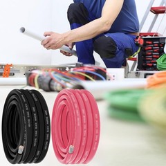 6 Gauge Marine Wire Include 6 AWG 15FT Red & Black,6 6 Gauge, Red, Black