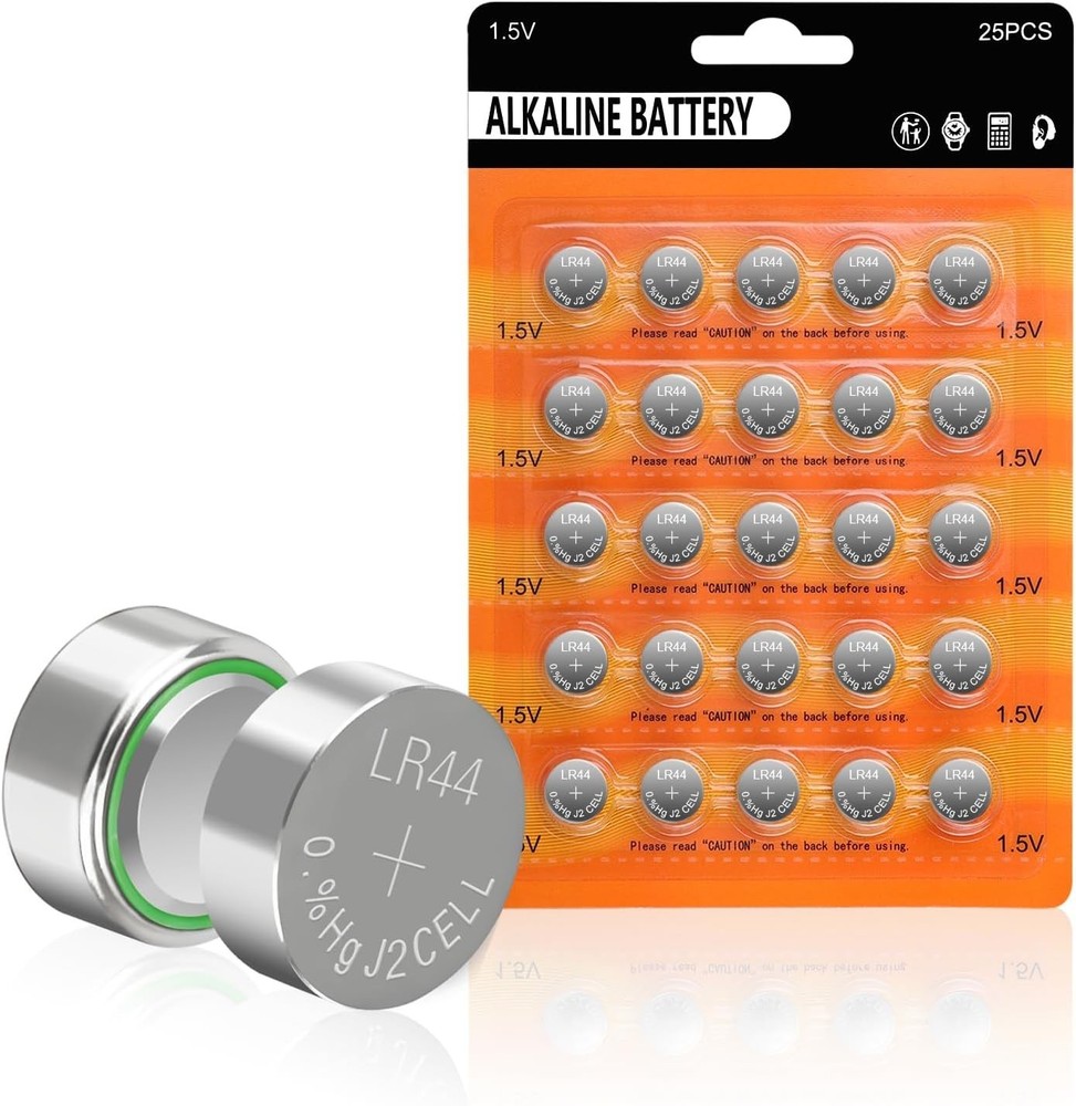 25 pack LR44 L1154F 357 Batteries 1.5V AG13 SR44 A76 Battery Coin Button Cell