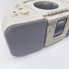 Sony CFD-21 AM/FM Radio Mega Bass CD Player Boombox Tested CD Yes, Tape No