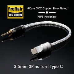 OCC Type-C To Aux Cable USB C Male To 2.5mm 3.5mm 4.4mm Music Audio Adapter