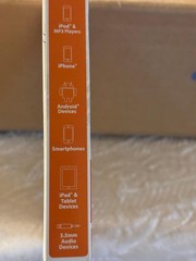 6 foot Auxiliary Audio Cable for all 3.5mm audio devices. (New in Box)