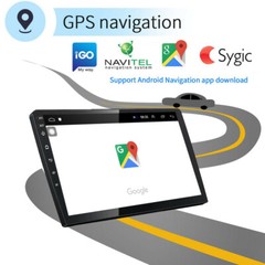 10.1” Double DIN Android 10.1 Bluetooth GPS Wifi Car Stereo Radio Backup Camera