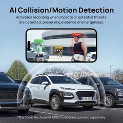 70mai Dash Cam Omni 128GB Built-In eMMC Storage 4G LTE Front Camera + 128GB