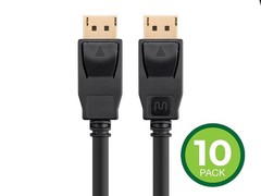 Monoprice DisplayPort 1.2a Cable, 3ft (10-Pack) up to 4K (3840x2160p) 3D Video