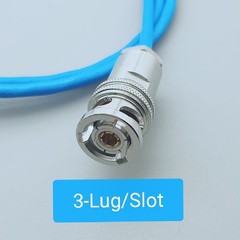 Triax TRB 3-Slot to Red+Black+Blue Alligator Clip TRX316 Double Shielded Cable