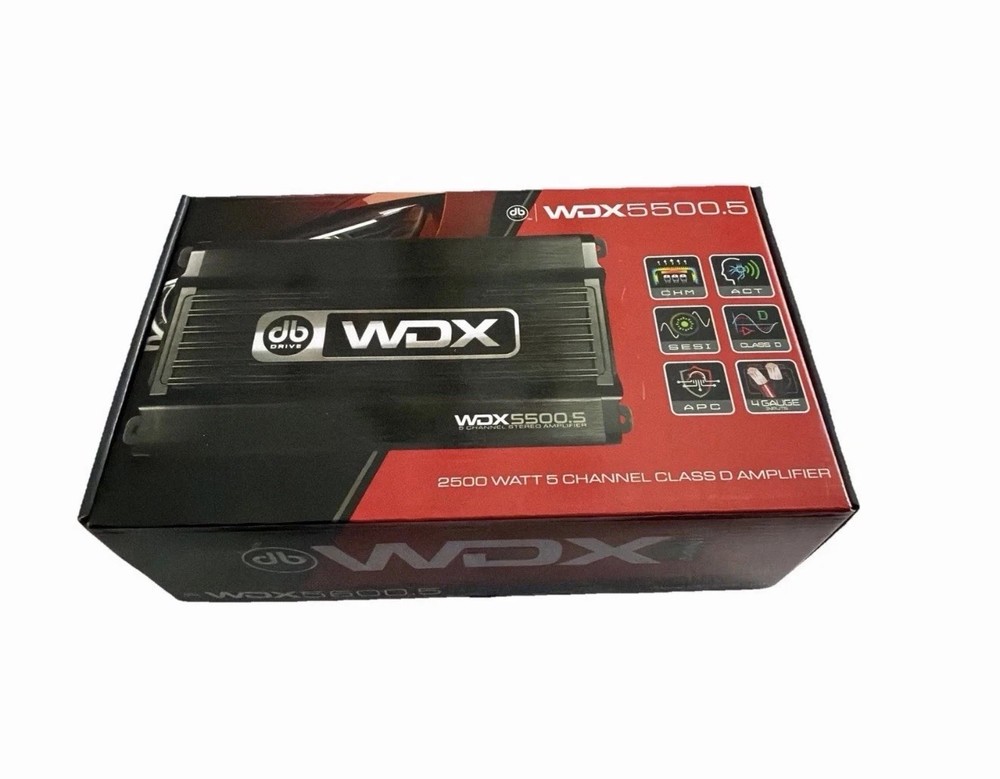 DB Drive WDX5500.5 5-Channel Speaker And Subwoofer Amplifier