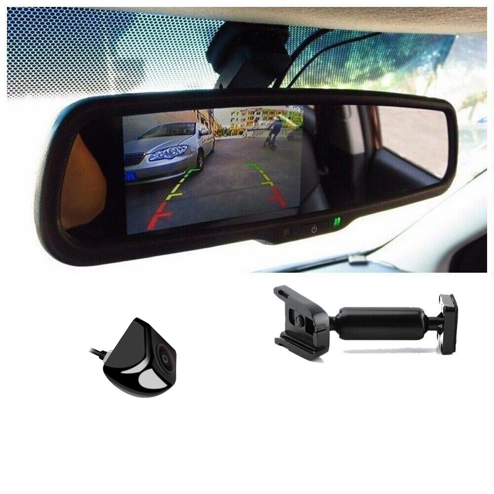 4.3” Rear View Mirror Monitor OEM Bracket Reversing Backup Camera For Ford Jeep