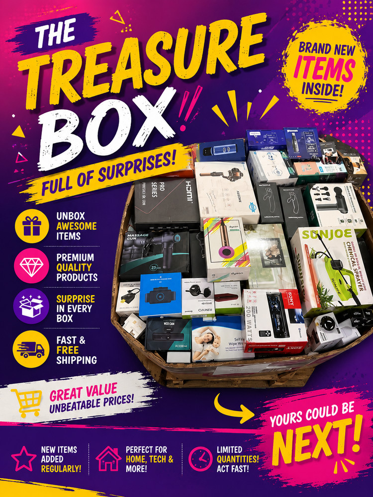 USA Liquidation Mystery Box – Mixed Small Bulk Bundle