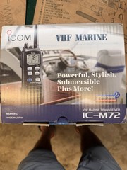 Icom IC-M72 VHF Marine Handheld Transceiver 6W Submersible w/ Charger