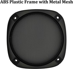 Speaker Subwoofer Guard Protector 5 Inch Square ABS Plastic Metal Mesh 2Pcs