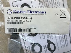 Extron 26-650-03 HDMI PRO Series 3ft/90cm Connector Cable