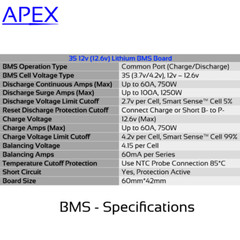 Plug and Play 3S 60A 100A 12v – 12.6v Li-ion BMS Battery Balance No Soldering