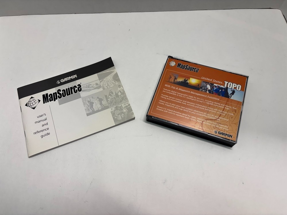 Garmin MapSource United States Topo: 3 CD-ROMs; Version 3.02 & user’s manual
