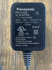 *Set of 2* Panasonic PNLV226 AC Power Supply Adapter 5.5V 500mA for KX-TG994SK