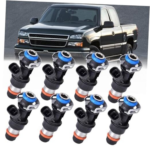 Fuel Injectors Compatible For Silverado 1500 2500 4.8L/5.3L/6.0L (2001-2006)