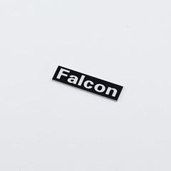 FALCON LS3/5A Speaker Grill Logo Badge Aluminum 40mm(1.57″)X10mm(0.39″)