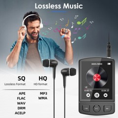 Bluetooth MP4/MP3 Lossless Music Player FM Radio Recorder Sport 128GB Support