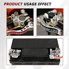 2PC PREMIUM 4 Way Car Battery Terminal Clamp Connectors Quick Release Disconnect