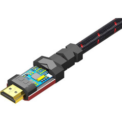 3 Ft. 4K HDMI Cable, High Speed 18 Gbps HDMI to HDMI Cable (3 Pack) – Red NEW