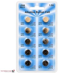 LR44 10 PACK LR44 AG13 A76 L1154 357 303 LED Button 1.5V Cell Alkaline Battery