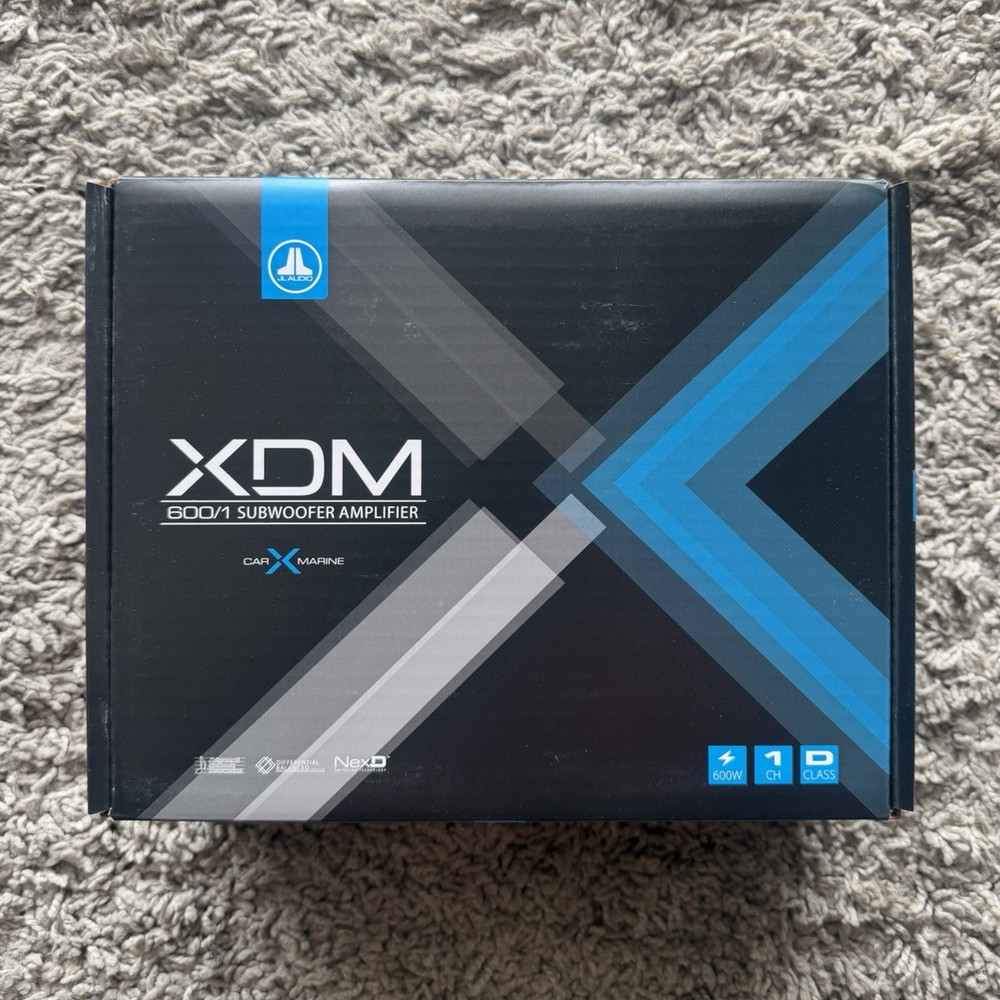 JL Audio XDM600/1 Mono Class-D Monoblock Subwoofer Amplifier 600W RMS MPN