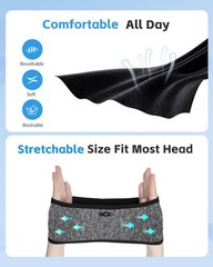 Sleep Headphones Bluetooth 6.0 Headband, 3-IN-1 Sleeping Headband Headphones …
